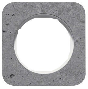 Beton met witte sokkel