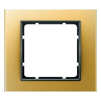 Aluminium goud geëloxeerd, binnenring antraciet mat 