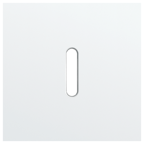 Rocker steel white coated