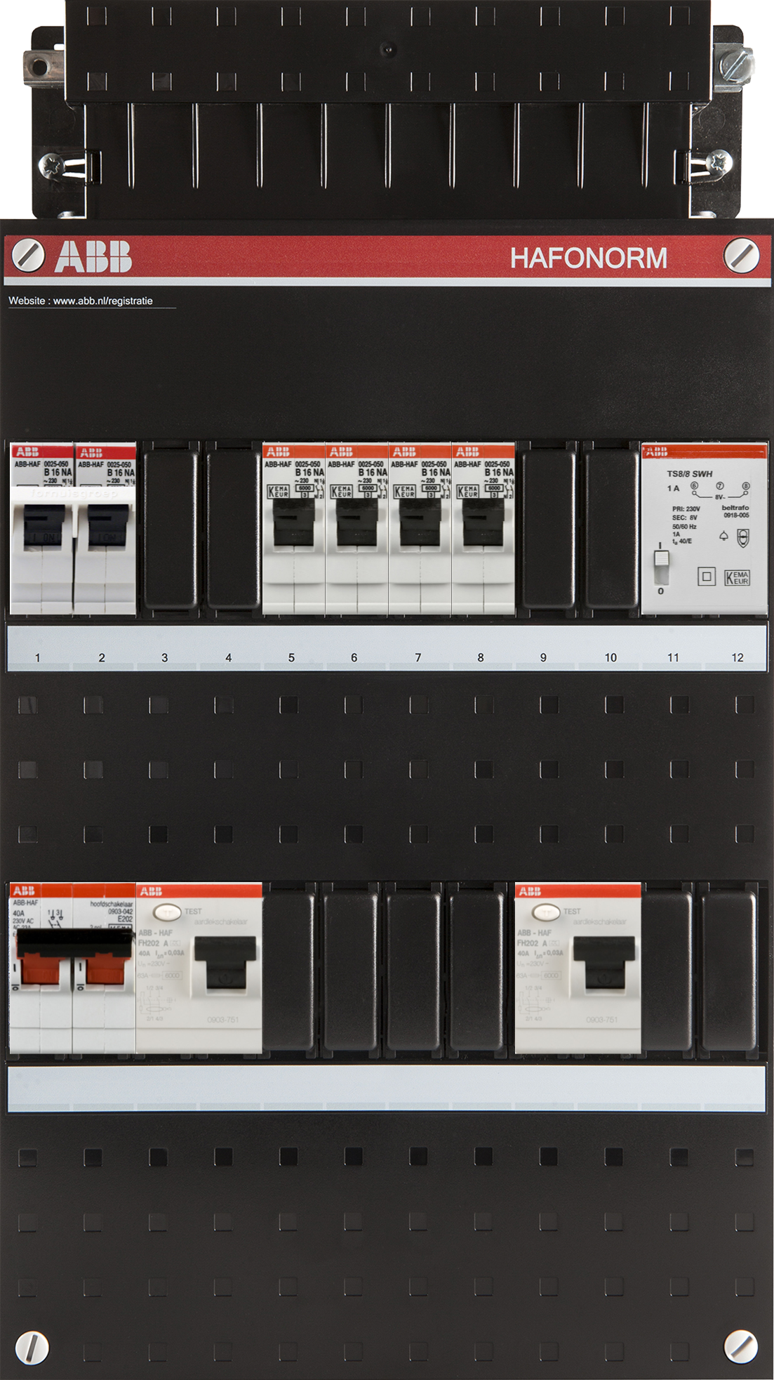 voorzien van beltransformator