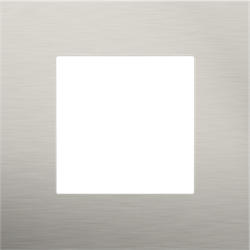 Pure stainless steel on anthracite