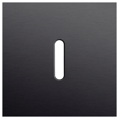 Rocker alu black brushed