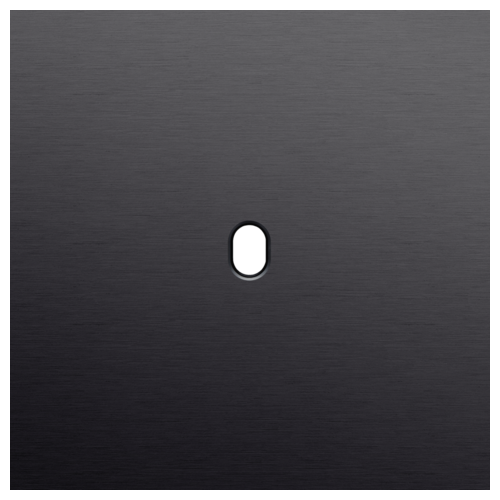 Toggle alu black brushed