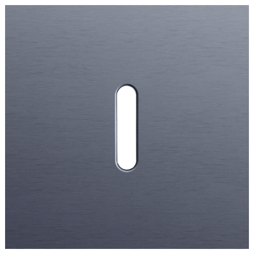 Rocker alu blue grey brushed