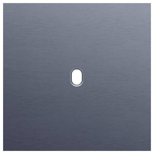 Toggle alu blue grey brushed