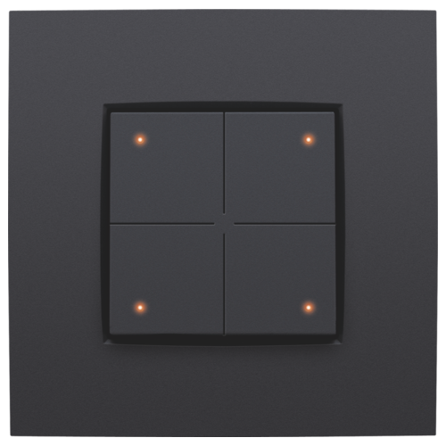 Viervoudige drukknop met leds en comfortsensoren