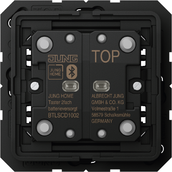 Jung HOME taster 2-voudig batterijgevoed