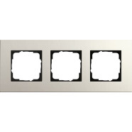 Gira 0213220 Afdekraam Esprit Drievoudig Linoleum-multiplex lichtgrijs