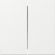 Gira 349503 Systeem 55 Rechtstaande wippen 2-voudig Zuiver wit glanzend