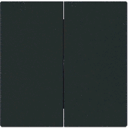 Busch Jaeger 1785-45M Busch-art linear Bedieningswip Schakelaar / Drukknop 2-voudig wip Zwart mat