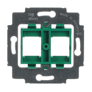 Busch-Jaeger 1810 Draagring met groene inzet (voor o.a. GigaSpeed, AT&T, Lucent en CommScope)