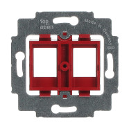 Busch-Jaeger 1812 Draagring met rode inzet (voor o.a. AMP, Panduit, Radiall, Sieger en Krone)