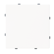 Busch Jaeger 1742-44M Busch-art linear Centraalplaat Blindkap met montageplaat Studiowit mat