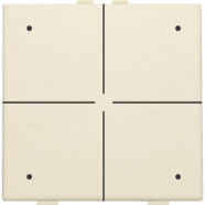 Niko 100-52204 Viervoudige drukknop met leds en comfortsensoren voor Niko Home Control Cream