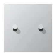 Jung AL 12-5 K 0 Afdekking met tuimelhevel "kegel" 2 tuimelhevel LS 1912 range Aluminium