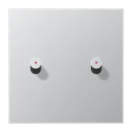 Jung AL 12-5 KO K 0 Afdekking met tuimelhevel "kegel" met lens 2 tuimelhevel LS 1912 range Aluminium