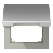 Jung AL 2990 KL Klapdeksel (terugverend) Aluminium