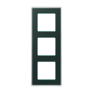 Jung AV 583 GLM SG Glazen afdekraam 3-voudig Smaragdgroen