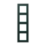 Jung AV 584 GLM SG Glazen afdekraam 4-voudig Smaragdgroen