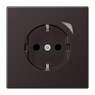 Jung HOME BT AL 1521 SE D-L Wandcontactdoos met randaarde Energy Dark 