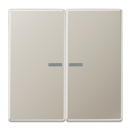 Jung HOME BT ES 17102 Taster 2-voudig Edelstaal