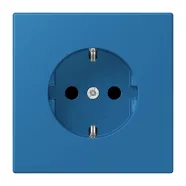 Jung LC 1520 211 Wandcontactdoos met randaarde 16A 250V LS 990 bleu céruléen 31 (32030)