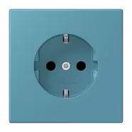 Jung LC 1520 212 Wandcontactdoos met randaarde 16A 250V LS 990 céruléen vif (32031)