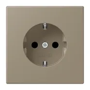 Jung LC 1520 242 Wandcontactdoos met randaarde 16A 250V LS 990 ombre naturelle moyenne (32141)