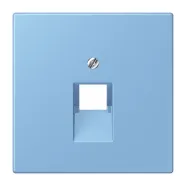 Jung LC 969-1 UA 256 Afdekking voor IAE/UAE-aansluitdozen 1 x 8-pole LS 990 bleu céruléen 59 (4320N)