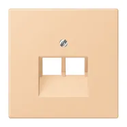 Jung LC 969-2 UA 237 Afdekking voor IAE/UAE-aansluitdozen 2 x 8-pole LS 990 terre sienne claire 31 (32122)