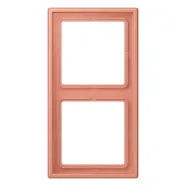 Jung LC 982 233 Afdekraam 2-voudig LS 990 l’ocre rouge moyen (32111)
