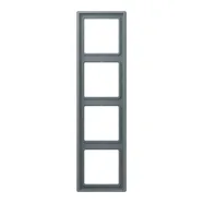 Jung LC 984 251 Afdekraam 4-voudig LS 990 gris 59 (4320H)