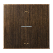 Jung ME 101 KO5P AT F10 Schakelwip met lens en pijlsymbolen voor taster 1-voudig Messing antiek