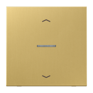 Jung ME 101 KO5P C F10 Schakelwip met lens en pijlsymbolen voor taster 1-voudig Messing klassiek