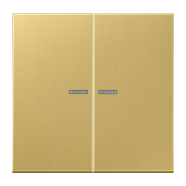 Jung ME 102 KO5 C F10 Schakelwip met lens voor taster 2-voudig Messing klassiek