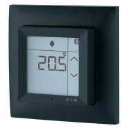 Eaton 195247 Room Controller Touch compleet met afdekraam Zwart mat
