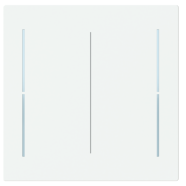 Busch Jaeger LFW/A.2.70.11-44M Busch-art linear Afdekking 2-voudig voor keypad Studiowit mat