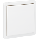 Niko 701-33000 Spuitwaterdichte, niet-verlichtbare drukknop 10 A/250 Vac met 4 aansluitklemmen en een N.O.- of N.G.-contact met schroefklemmen Wit