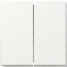 Gira 349566 TX_44 Rechtstaande Wip 2-voudig voor schakelaars en drukcontacten Wit (algemeen)