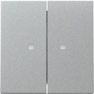 Gira 3631015 Systeem 55 Wip 2-voudig met controlevenster Kleur aluminium