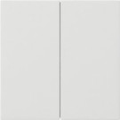 Gira 5362112 F100 System 3000 bedieningselement-opzetstuk 2-voudig Zuiver wit glanzend