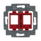 Busch-Jaeger 1812 Draagring met rode inzet (voor o.a. AMP, Panduit, Radiall, Sieger en Krone)