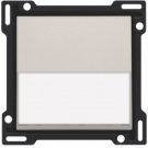 Niko 102-60905 Afwerkingsset met tekstveld voor enkelvoudige schakelaar of drukknop, Light grey