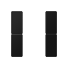 Jung A 502 TSA SWM Tasterset 2-voudig Grafietzwart mat