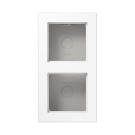 Jung A 5582 BF A WW Opbouwkap 2-voudig Alpine wit