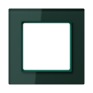 Jung AC 581 GL SG Glazen afdekraam 1-voudig Smaragdgroen