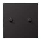 Jung AL 12-5 D R 01 Afdekking met tuimelhevel "cilinder" 2 tuimelhevel LS 1912 range Dark (aluminium gelakt)