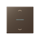 Jung HOME BT A 17101 P MO Taster 1-voudig met pijlsymbolen Mokka