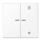 Jung FM LS 1701 WWM eNet taster Universeel 1-voudig Sneeuwwit mat