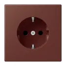 Jung LC 1520 235 Wandcontactdoos met randaarde 16A 250V LS 990 terre sienne brûlée 31 (32120)